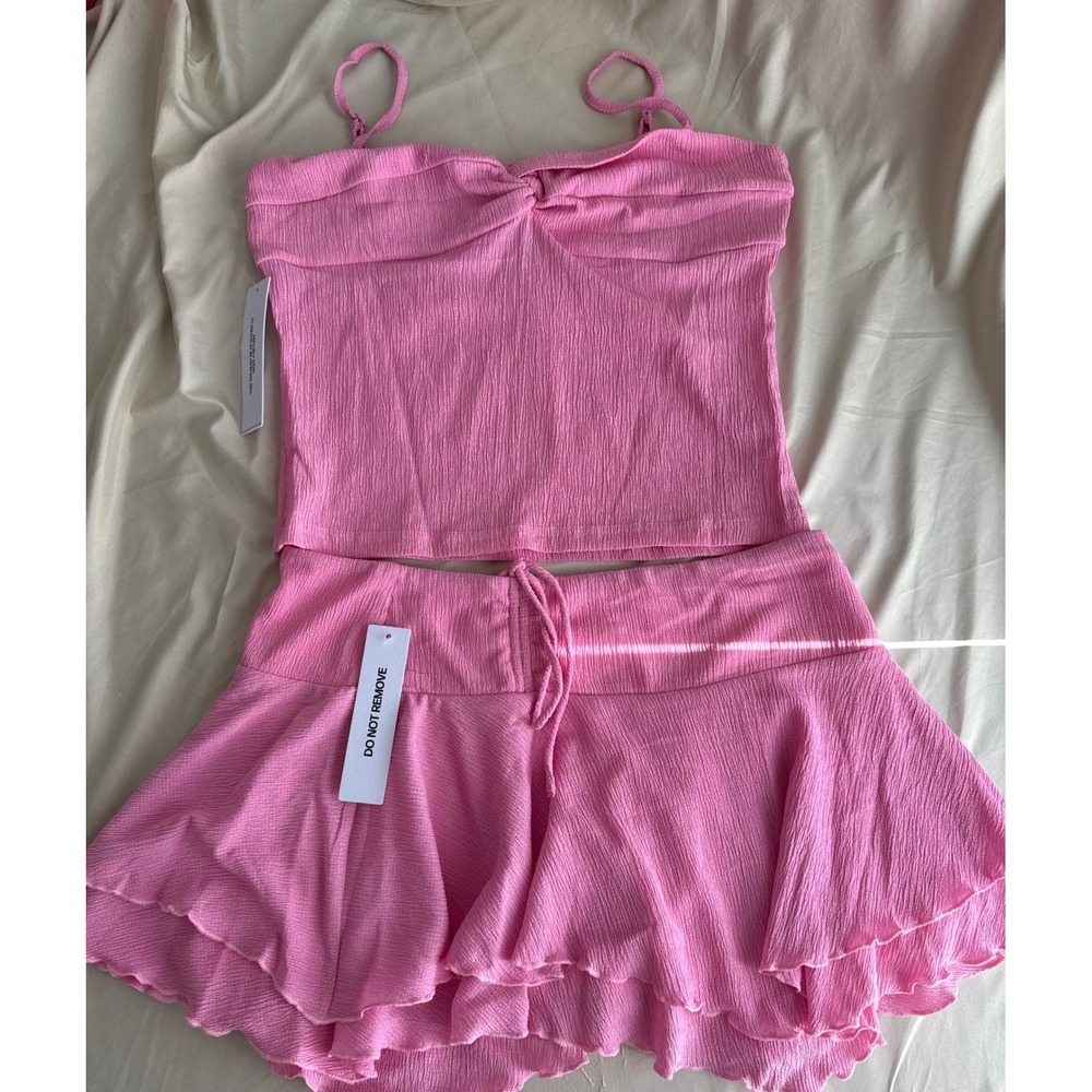 Princess Polly Pink Two-Piece Skirt Set | US 10 | NWT - Picture 2 of 7